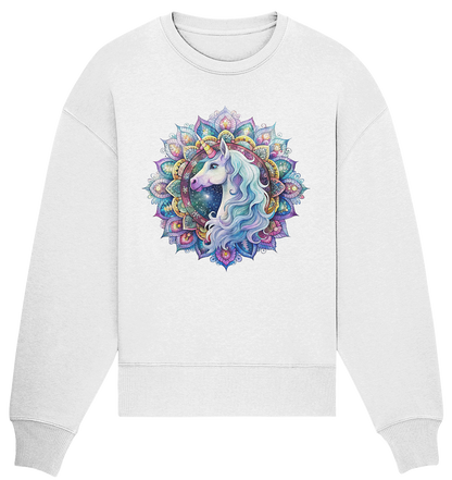 Einhorn Mandala - Organic Oversize Sweatshirt