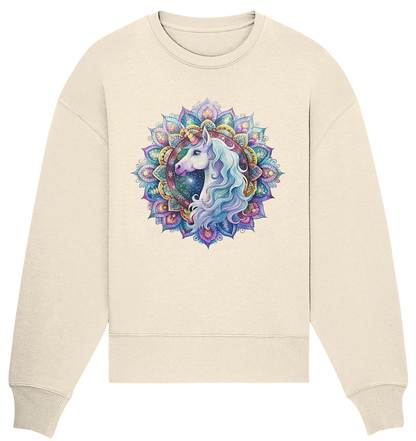 Einhorn Mandala - Organic Oversize Sweatshirt