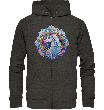 Einhorn Mandala - Organic Zipper