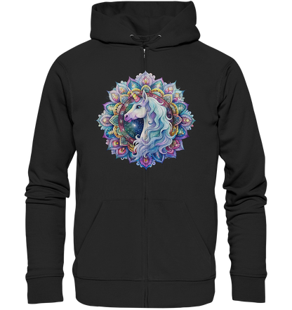 Einhorn Mandala - Organic Zipper