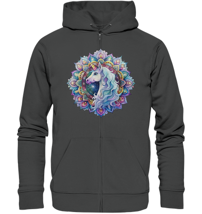 Einhorn Mandala - Organic Zipper