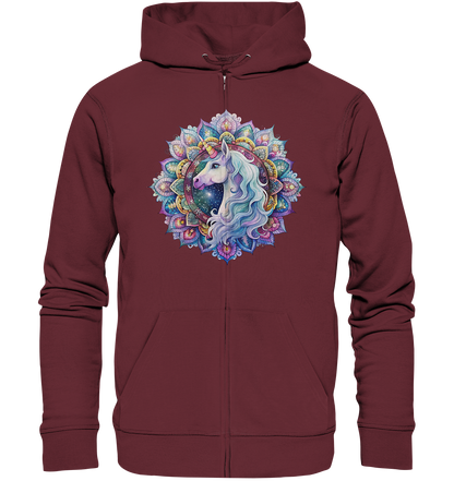 Einhorn Mandala - Organic Zipper