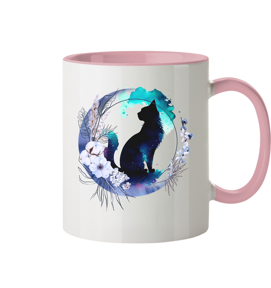 Moon Cat - Tasse zweifarbig