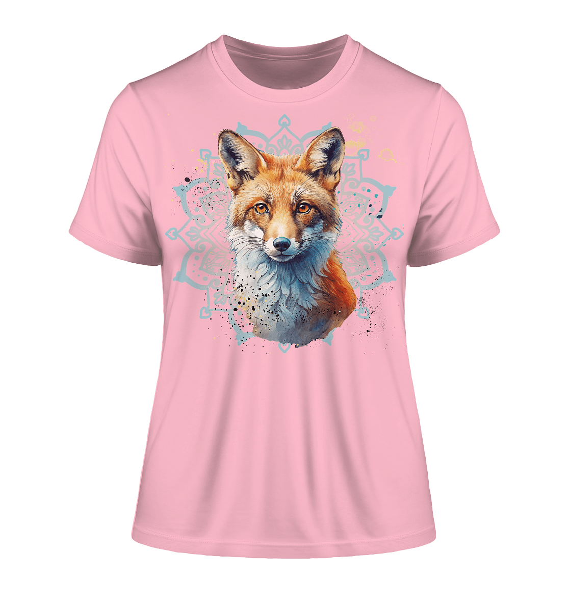 Fuchs Mandala - Fitted Ladies Organic Shirt - ArtfulShenwyn