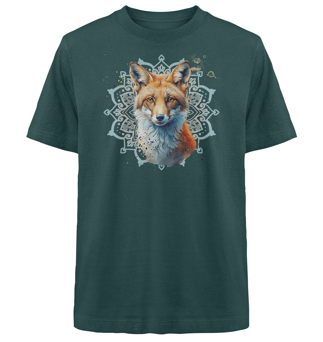 Fuchs Mandala - Heavy Oversized Organic Shirt - ArtfulShenwyn