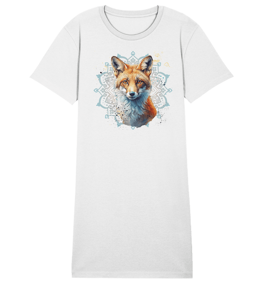 Fuchs Mandala - Ladies Organic Shirt Dress - ArtfulShenwyn