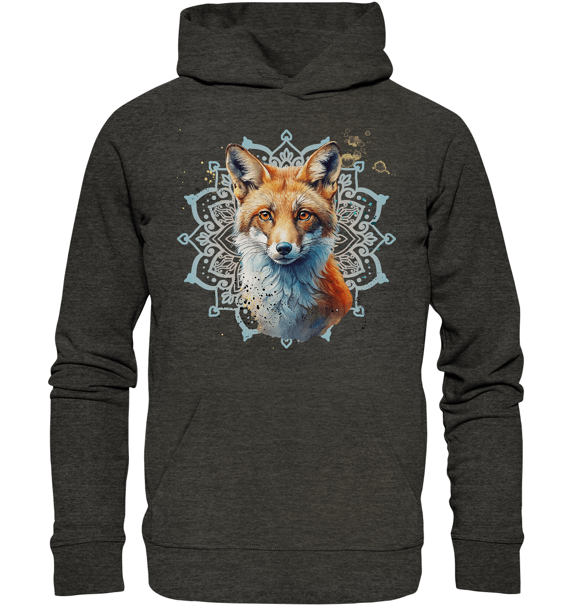 Fuchs Mandala - Organic Basic Hoodie - ArtfulShenwyn