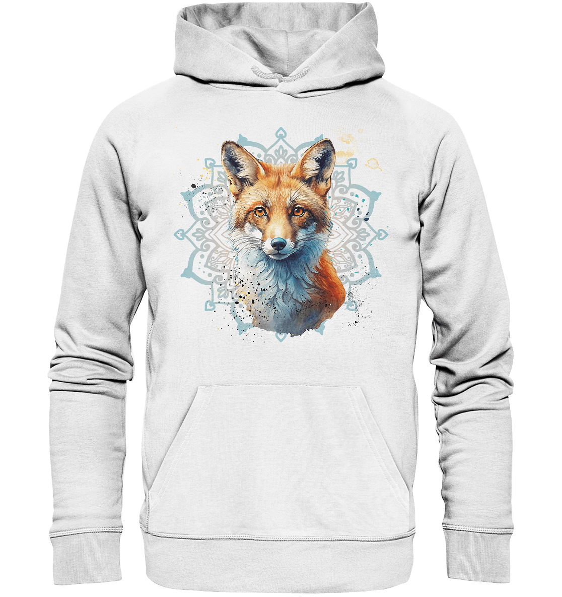 Fuchs Mandala - Organic Basic Hoodie - ArtfulShenwyn