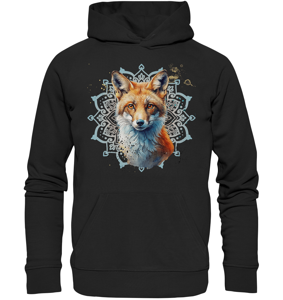 Fuchs Mandala - Organic Basic Hoodie - ArtfulShenwyn