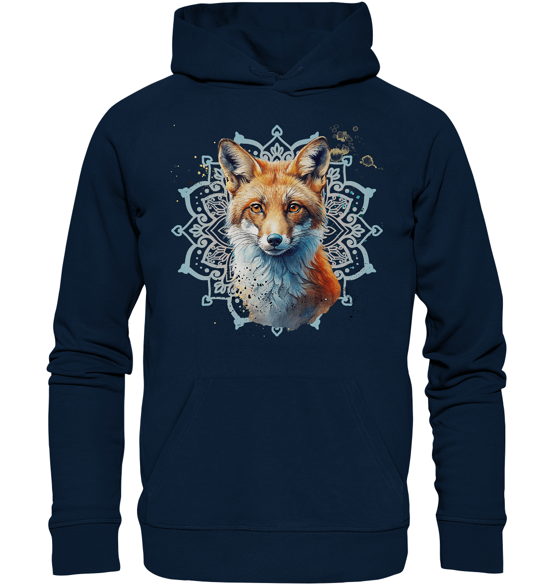 Fuchs Mandala - Organic Basic Hoodie - ArtfulShenwyn