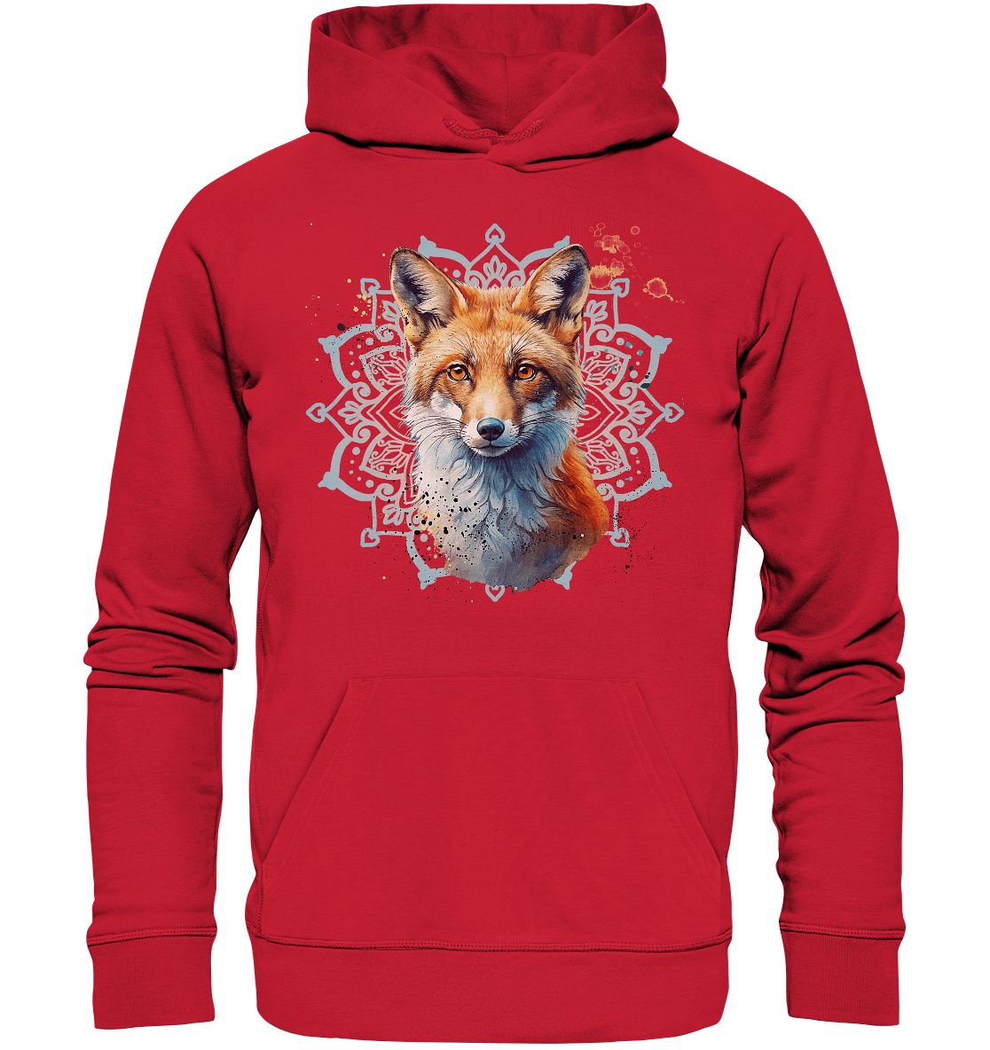 Fuchs Mandala - Organic Basic Hoodie - ArtfulShenwyn