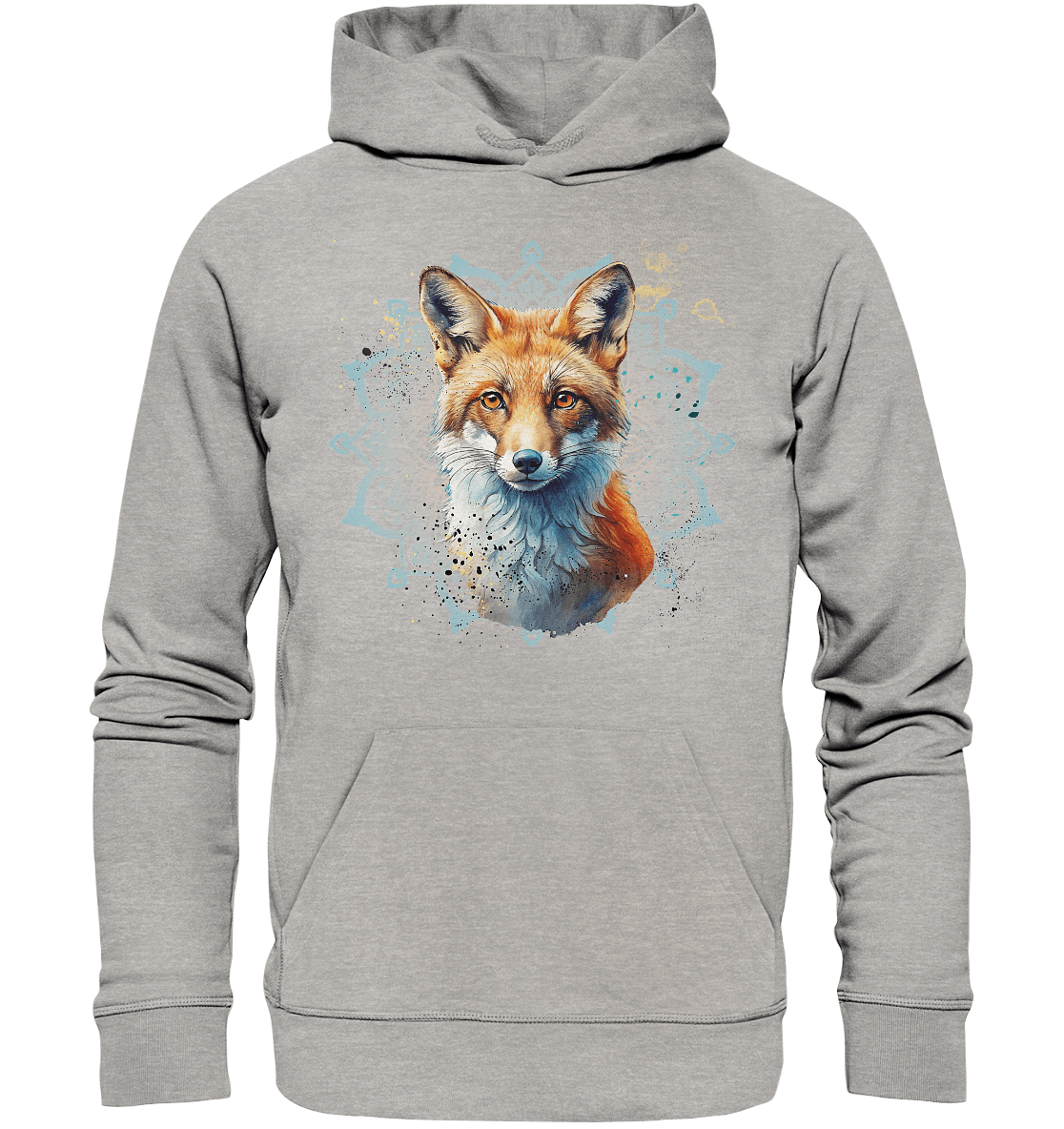 Fuchs Mandala - Organic Basic Hoodie - ArtfulShenwyn