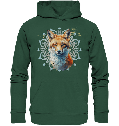 Fuchs Mandala - Organic Basic Hoodie - ArtfulShenwyn