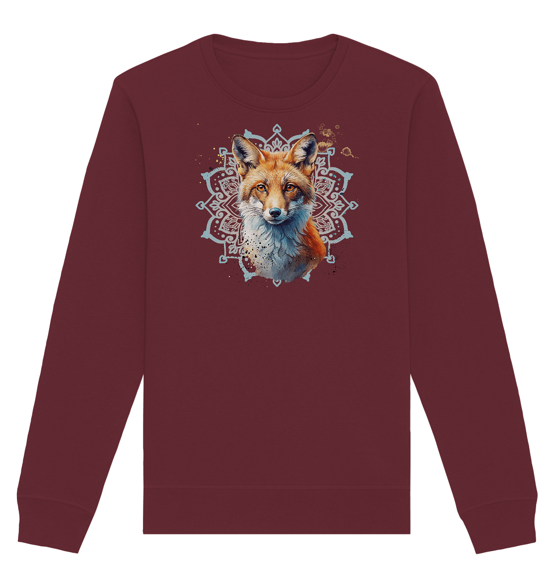 Fuchs Mandala - Organic Basic Unisex Sweatshirt - ArtfulShenwyn