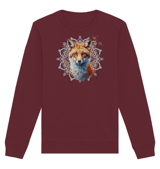 Fuchs Mandala - Organic Basic Unisex Sweatshirt - ArtfulShenwyn