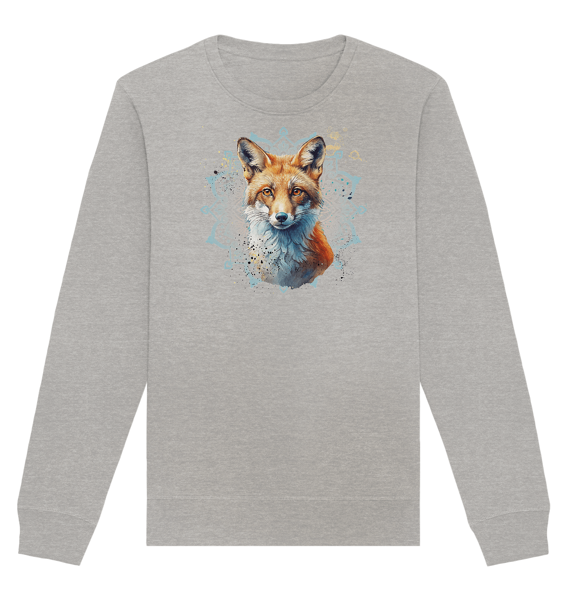 Fuchs Mandala - Organic Basic Unisex Sweatshirt - ArtfulShenwyn