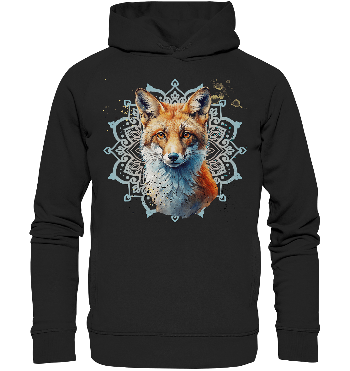 Fuchs Mandala - Organic Fashion Hoodie - ArtfulShenwyn