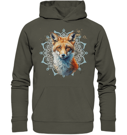 Fuchs Mandala - Organic Hoodie - ArtfulShenwyn