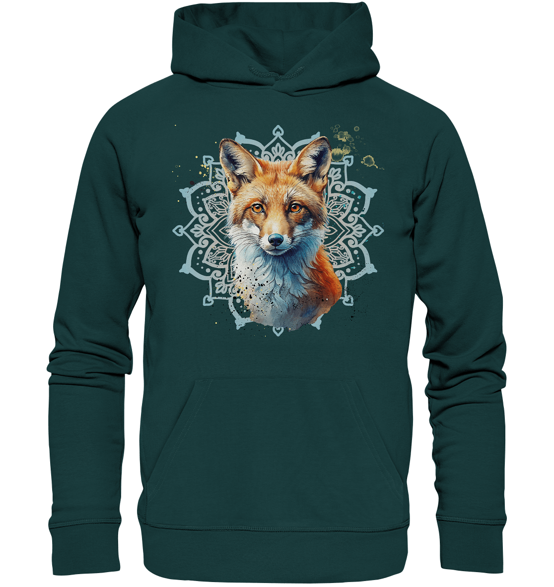 Fuchs Mandala - Organic Hoodie - ArtfulShenwyn