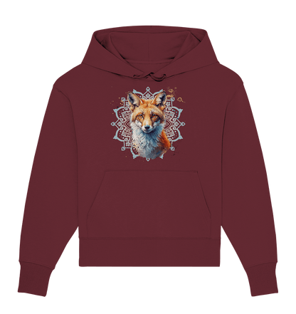 Fuchs Mandala - Organic Oversize Hoodie - ArtfulShenwyn