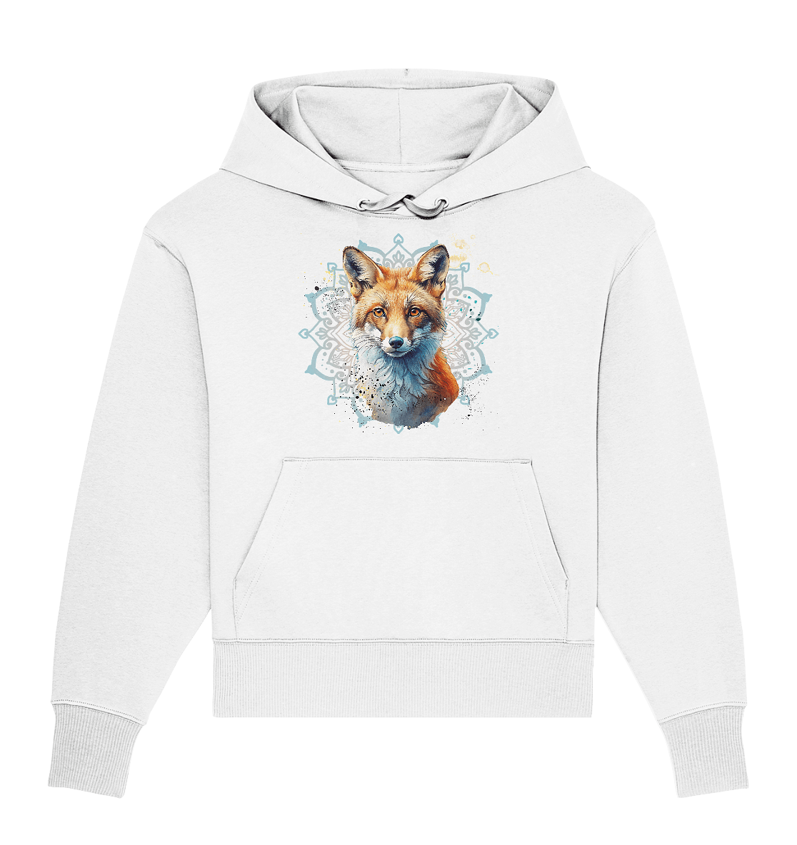 Fuchs Mandala - Organic Oversize Hoodie - ArtfulShenwyn