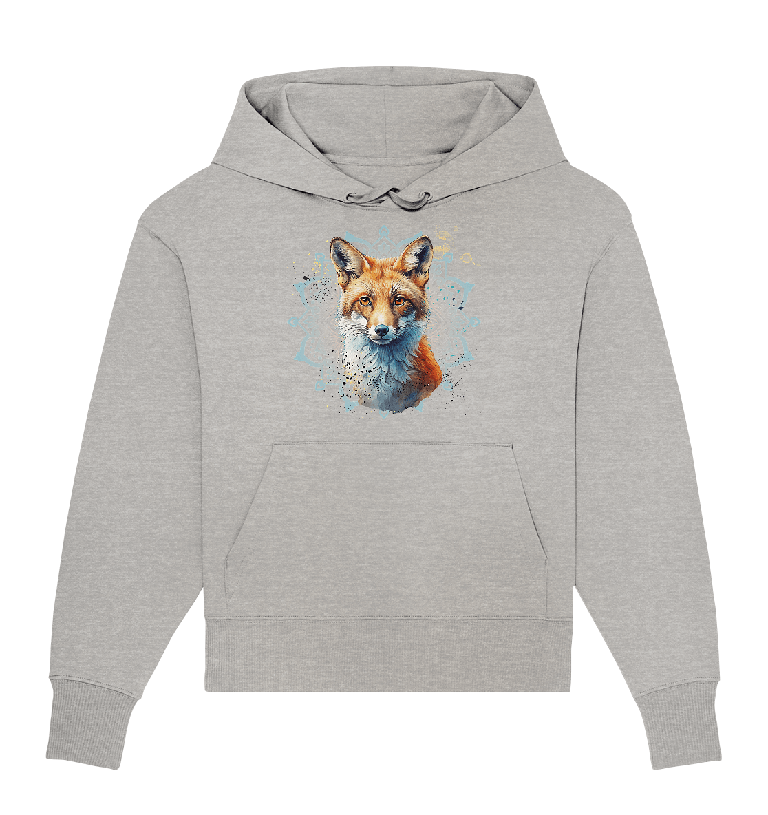 Fuchs Mandala - Organic Oversize Hoodie - ArtfulShenwyn