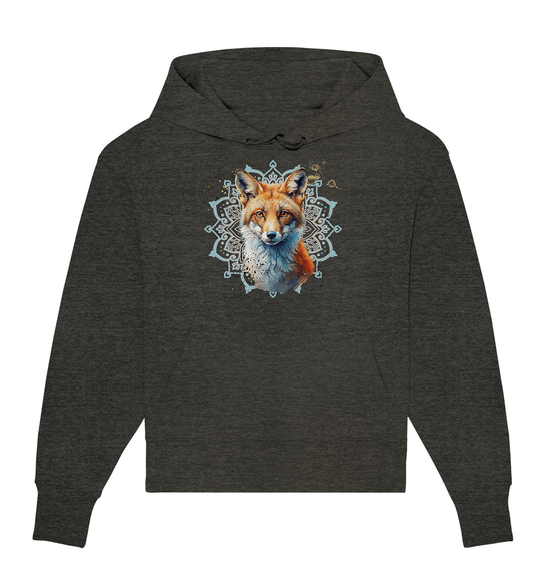 Fuchs Mandala - Organic Oversize Hoodie - ArtfulShenwyn