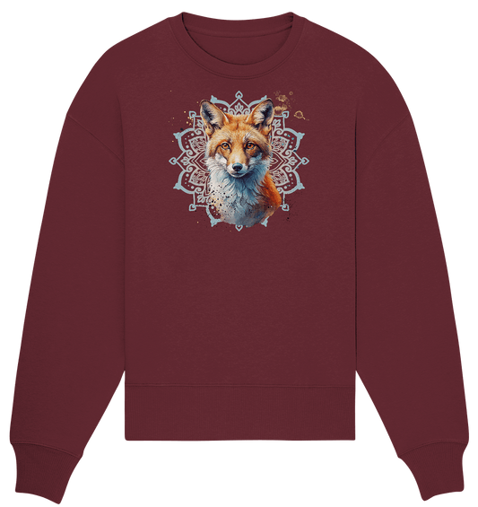 Fuchs Mandala - Organic Oversize Sweatshirt - ArtfulShenwyn