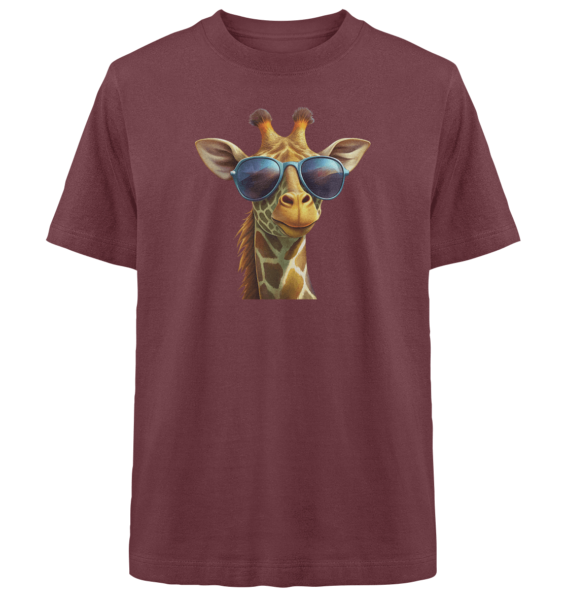 Giraffe mit Sonnenbrille - Heavy Oversized Organic Shirt - ArtfulShenwyn