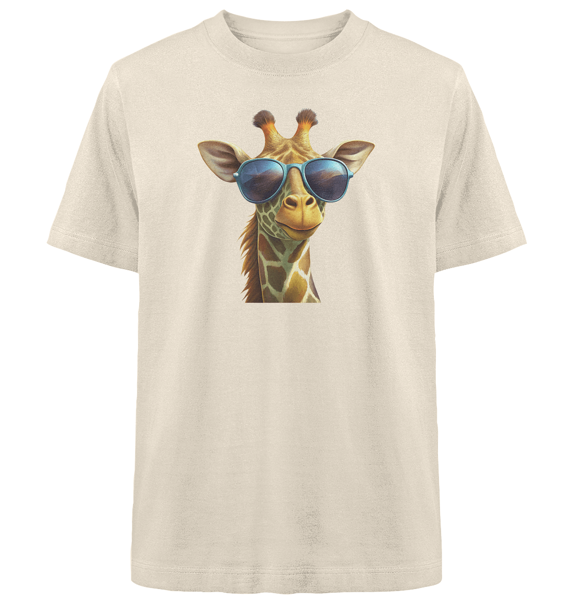 Giraffe mit Sonnenbrille - Heavy Oversized Organic Shirt - ArtfulShenwyn