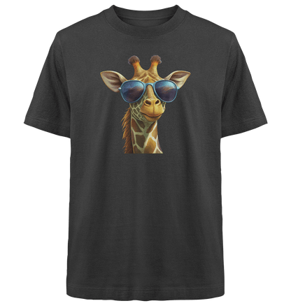 Giraffe mit Sonnenbrille - Heavy Oversized Organic Shirt - ArtfulShenwyn