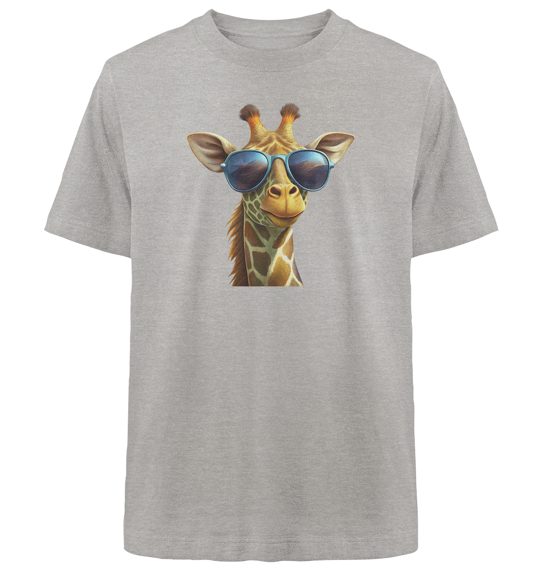 Giraffe mit Sonnenbrille - Heavy Oversized Organic Shirt - ArtfulShenwyn