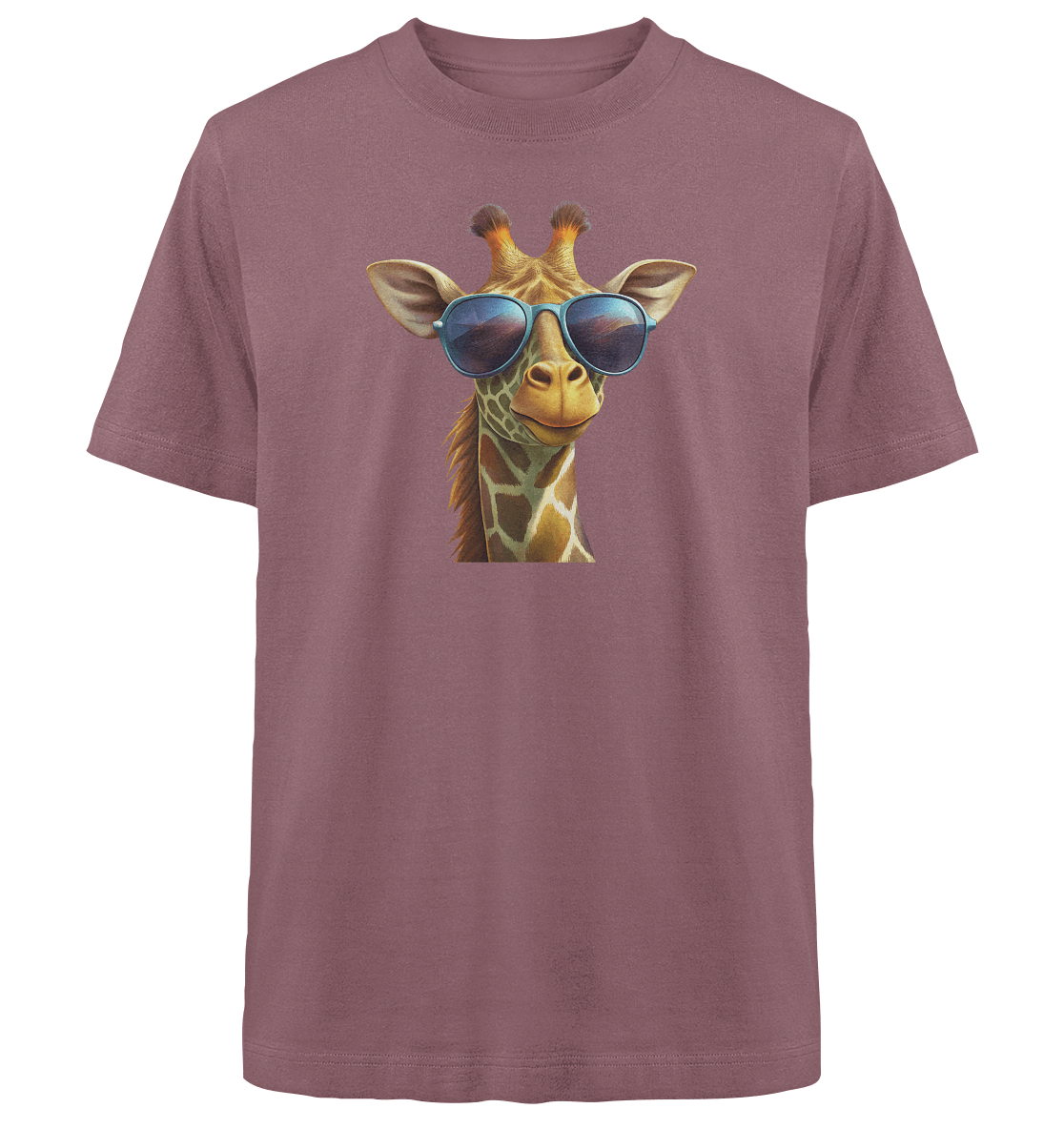 Giraffe mit Sonnenbrille - Heavy Oversized Organic Shirt - ArtfulShenwyn