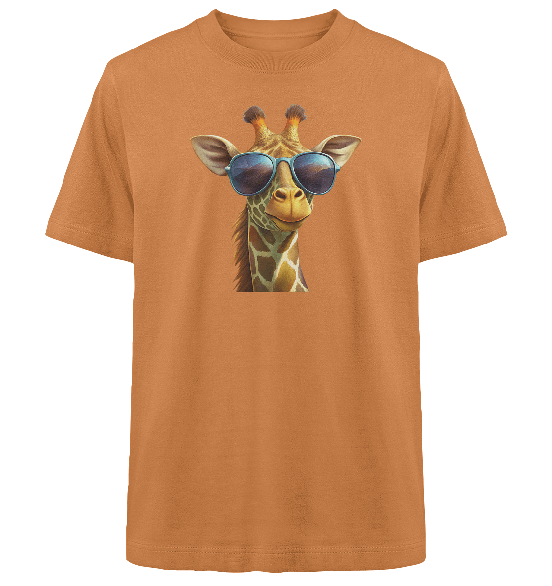 Giraffe mit Sonnenbrille - Heavy Oversized Organic Shirt - ArtfulShenwyn