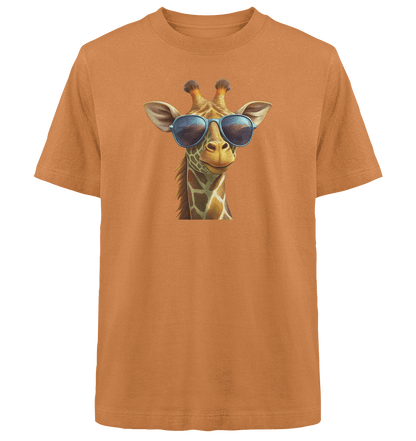 Giraffe mit Sonnenbrille - Heavy Oversized Organic Shirt - ArtfulShenwyn