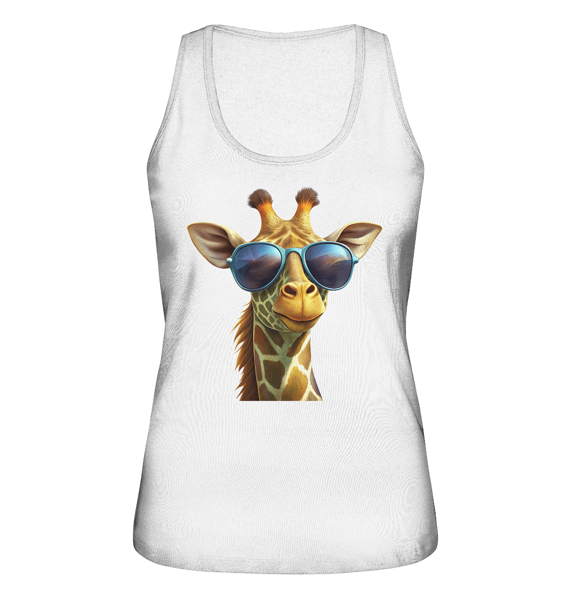 Giraffe mit Sonnenbrille - Ladies Organic Tank-Top - ArtfulShenwyn