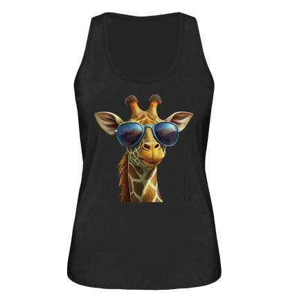 Giraffe mit Sonnenbrille - Ladies Organic Tank-Top - ArtfulShenwyn