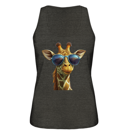 Giraffe mit Sonnenbrille - Ladies Organic Tank-Top - ArtfulShenwyn