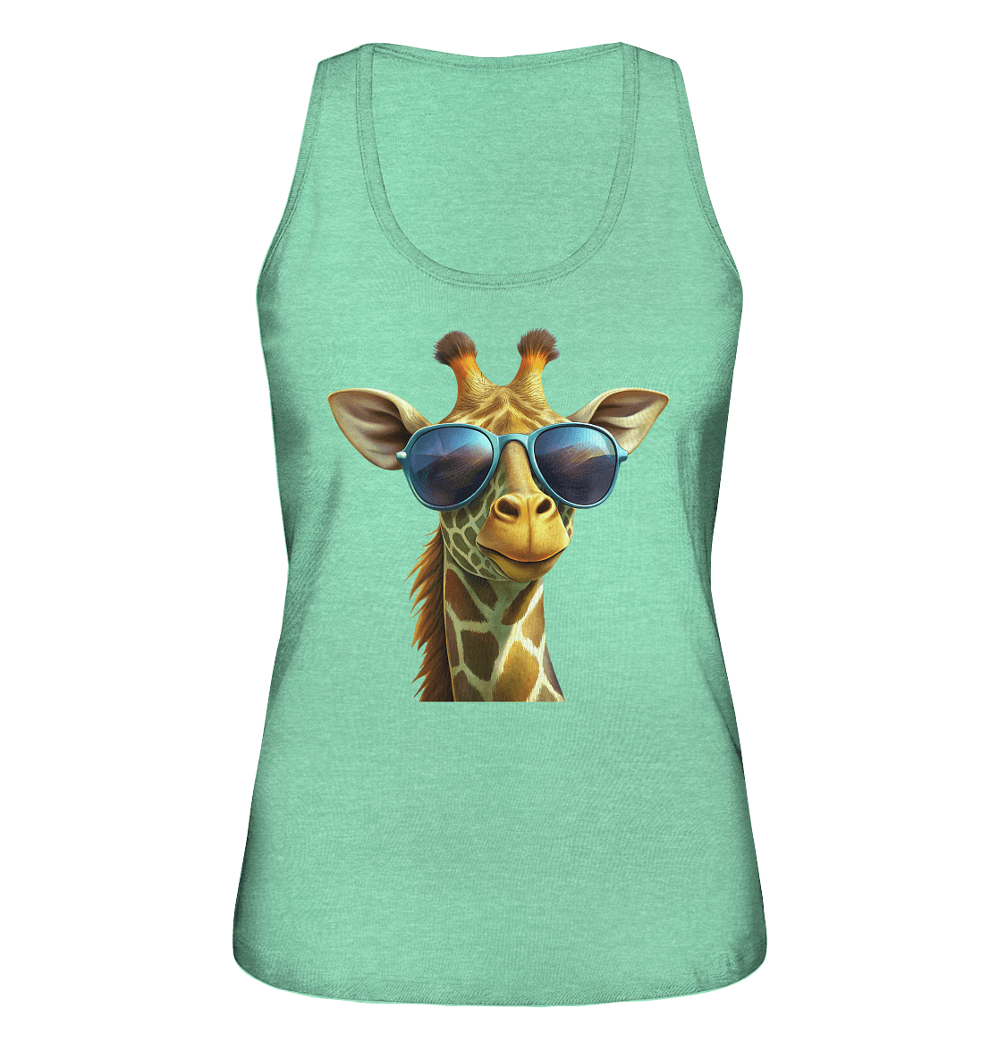 Giraffe mit Sonnenbrille - Ladies Organic Tank-Top - ArtfulShenwyn