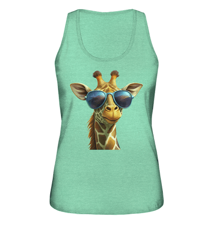 Giraffe mit Sonnenbrille - Ladies Organic Tank-Top - ArtfulShenwyn