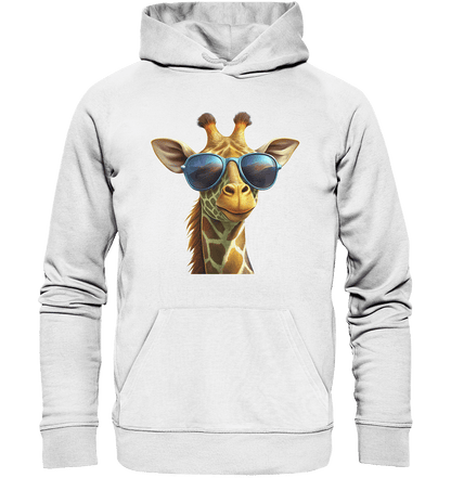 Giraffe mit Sonnenbrille - Organic Basic Hoodie - ArtfulShenwyn