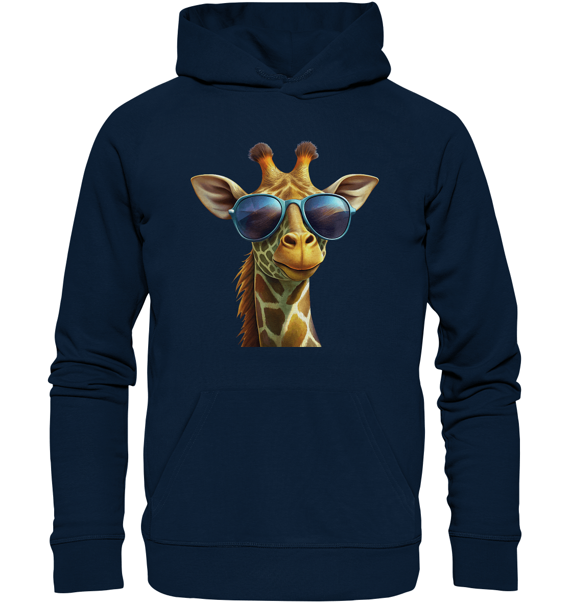 Giraffe mit Sonnenbrille - Organic Basic Hoodie - ArtfulShenwyn