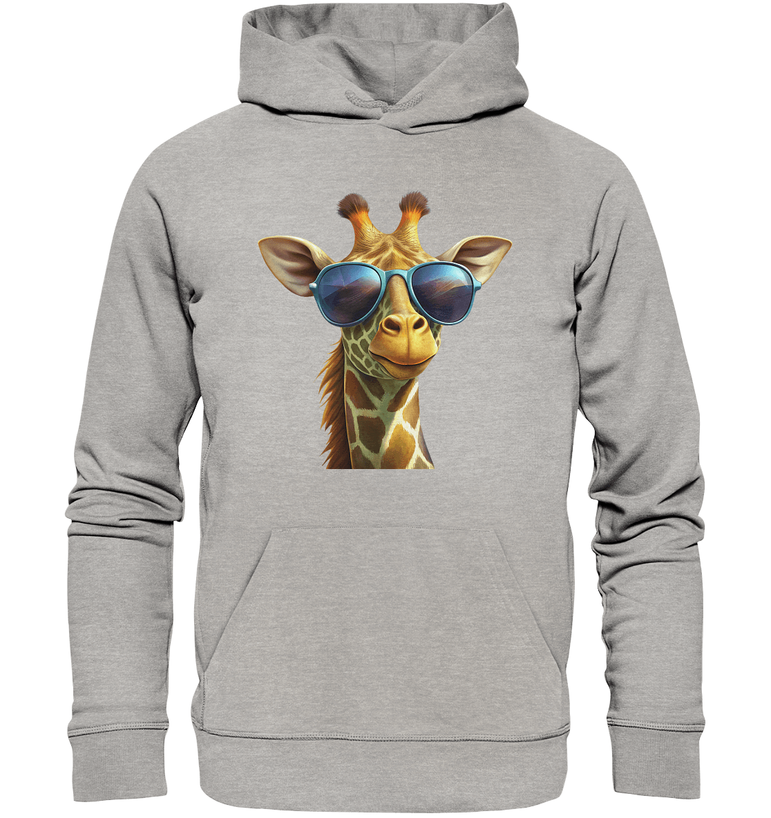 Giraffe mit Sonnenbrille - Organic Basic Hoodie - ArtfulShenwyn