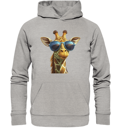 Giraffe mit Sonnenbrille - Organic Basic Hoodie - ArtfulShenwyn