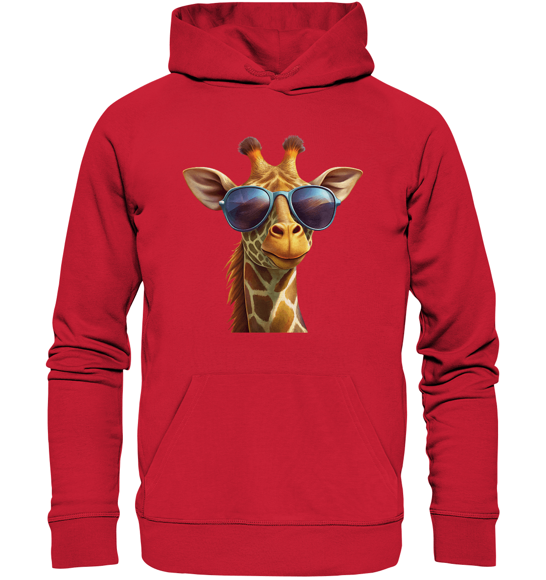 Giraffe mit Sonnenbrille - Organic Basic Hoodie - ArtfulShenwyn