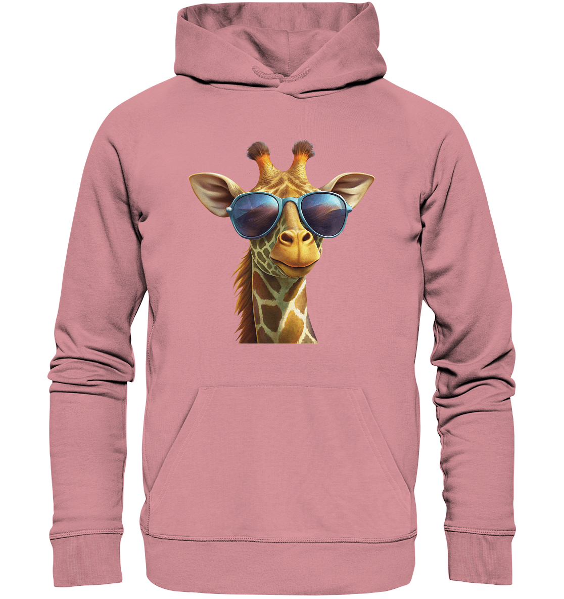 Giraffe mit Sonnenbrille - Organic Basic Hoodie - ArtfulShenwyn