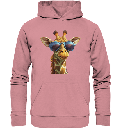 Giraffe mit Sonnenbrille - Organic Basic Hoodie - ArtfulShenwyn