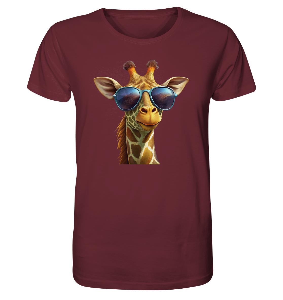 Giraffe mit Sonnenbrille - Organic Basic Shirt - ArtfulShenwyn