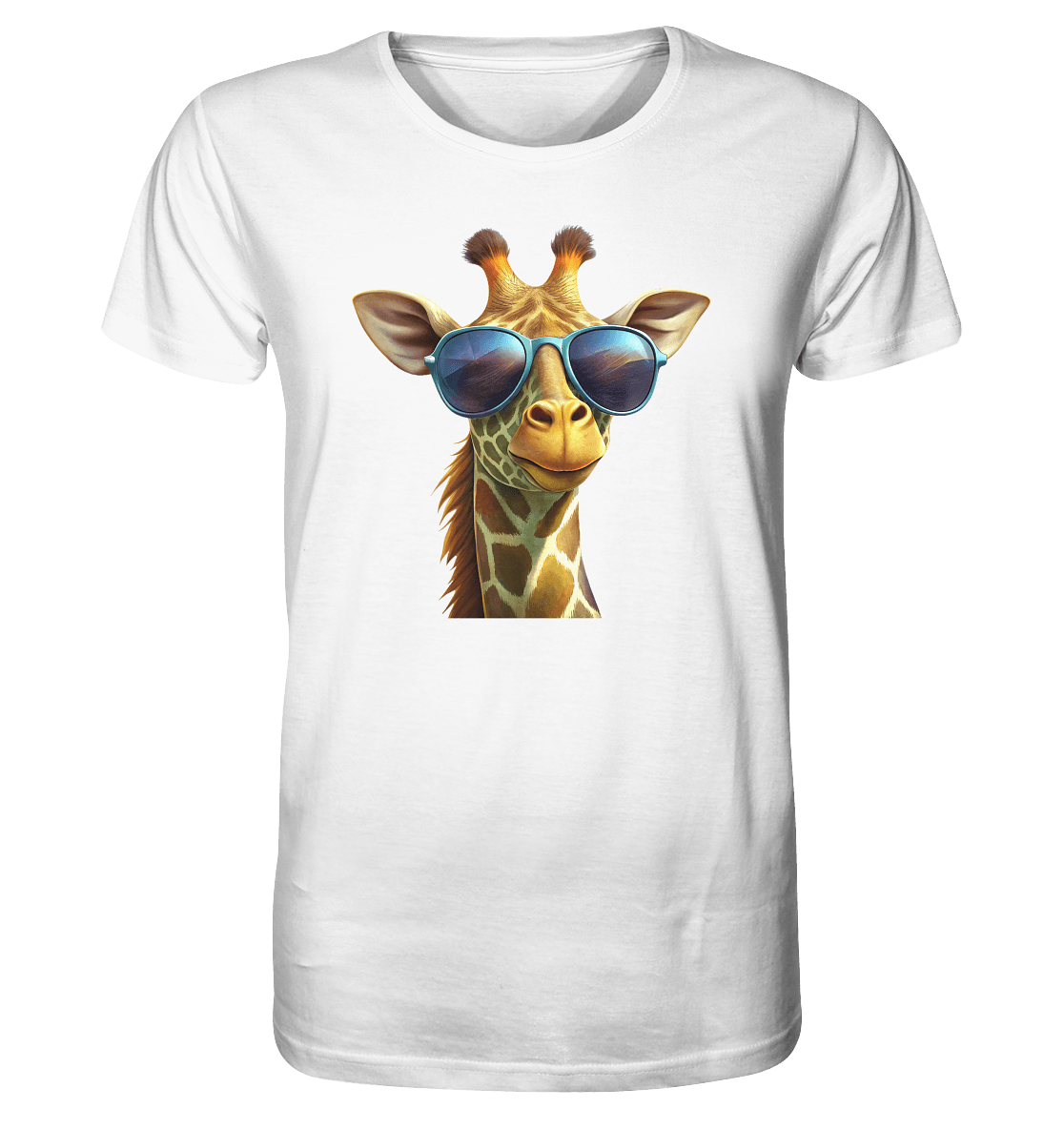 Giraffe mit Sonnenbrille - Organic Basic Shirt - ArtfulShenwyn