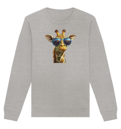 Giraffe mit Sonnenbrille - Organic Basic Unisex Sweatshirt - ArtfulShenwyn